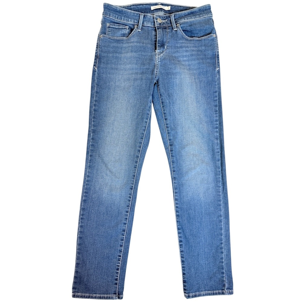 Levi's Classic Mid Rise Skinny Women 6 Blue Denim Stretch 58575-0167